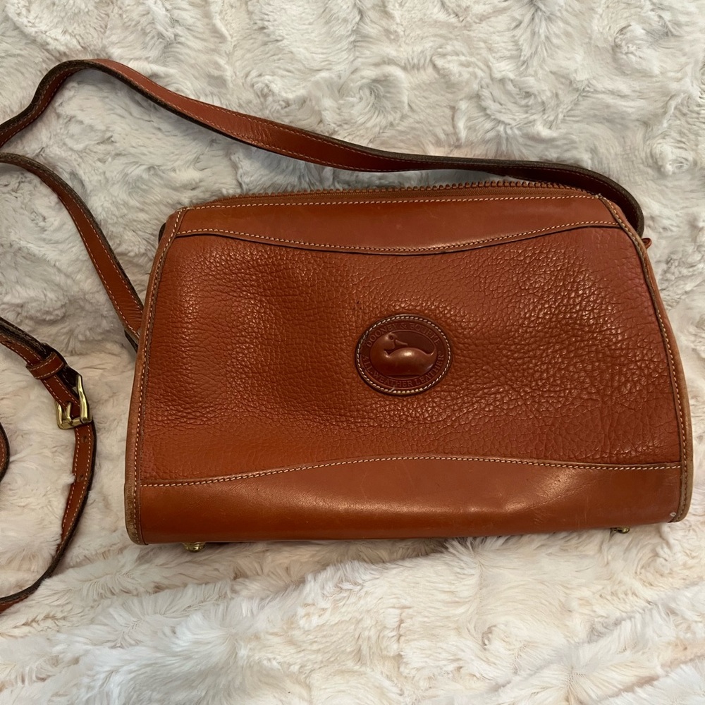Dooney & Bourke Leather Saddle Bag